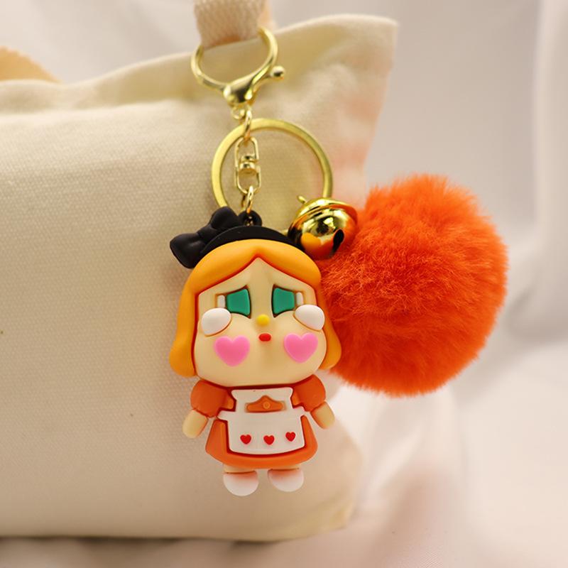 Crying Baby Keychain Pendant Three-dimensional Cute Girl Schoolbag Pendant Pendant Couple Car Key Chain Cartoon
