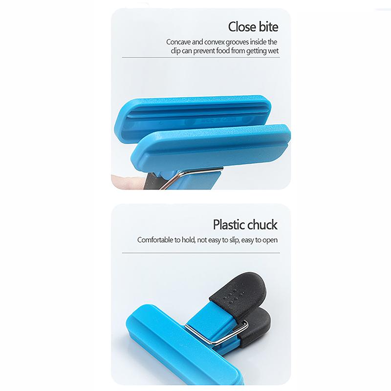 Silicone Sealing Clip,Kitchen Moisture Preservation Plastic Bag Potato Chips Food Sealing Milk Powder Tea Snacks Clip