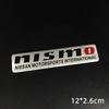 AQS3   Aluminum Car Badge Body Side Sticker Fender Trunk Decor Decal Styling For Nissan Juke Leaf Qashqai Patrol Pathfinder X-Trail Nis