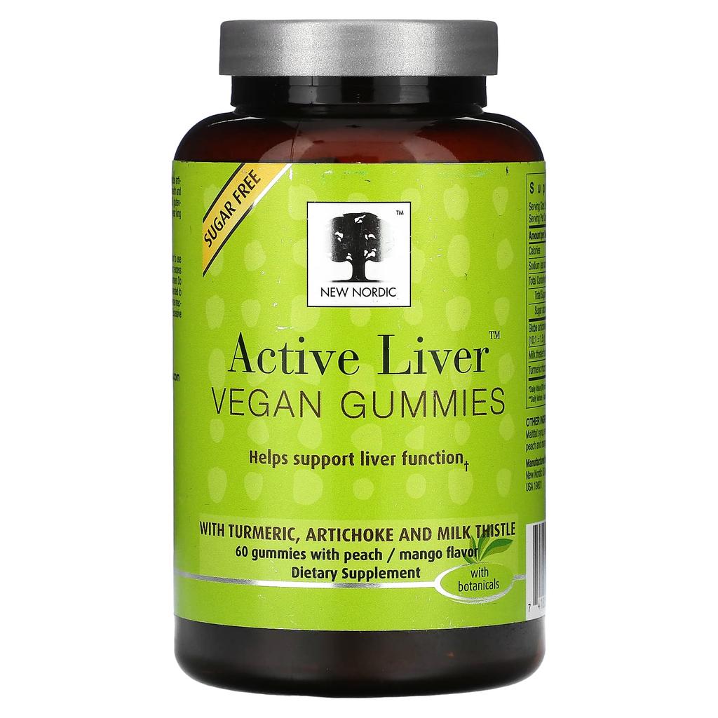 Active Liver™ Vegan Gummies, Peach & Mango, 60 Gummies