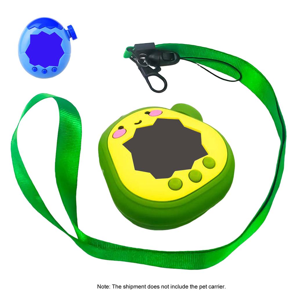 For Tamagotchi Paradise Avocado Shape Silicone Protective Shell with Rotating Knob Cap Soft Silicone Decorative Cover Shockproof