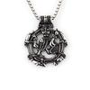 New European and American Retro Pendant Double-sided Viking Character Hollow Men's Necklace