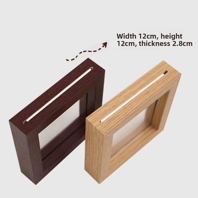 5 Peças Moldura Magnética Moderna de 4 Polegadas Quadrada Ímã Decorativo para Geladeira Multiuso DIY Mini Molduras para Fotos Decoração de Quarto