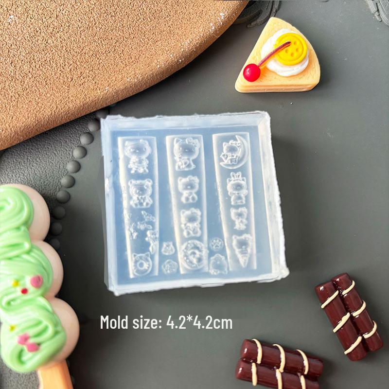 Stampi per Unghie Artistiche 3D in Alta Trasparenza - Design Orsetto, Fiocco, Bouquet