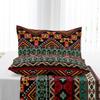 Bohemian Soft Brushed Bed Sheet Set 3Pcs Skin-Friendly Comfortable Fitted Sheet Pillowcase Bed Cover