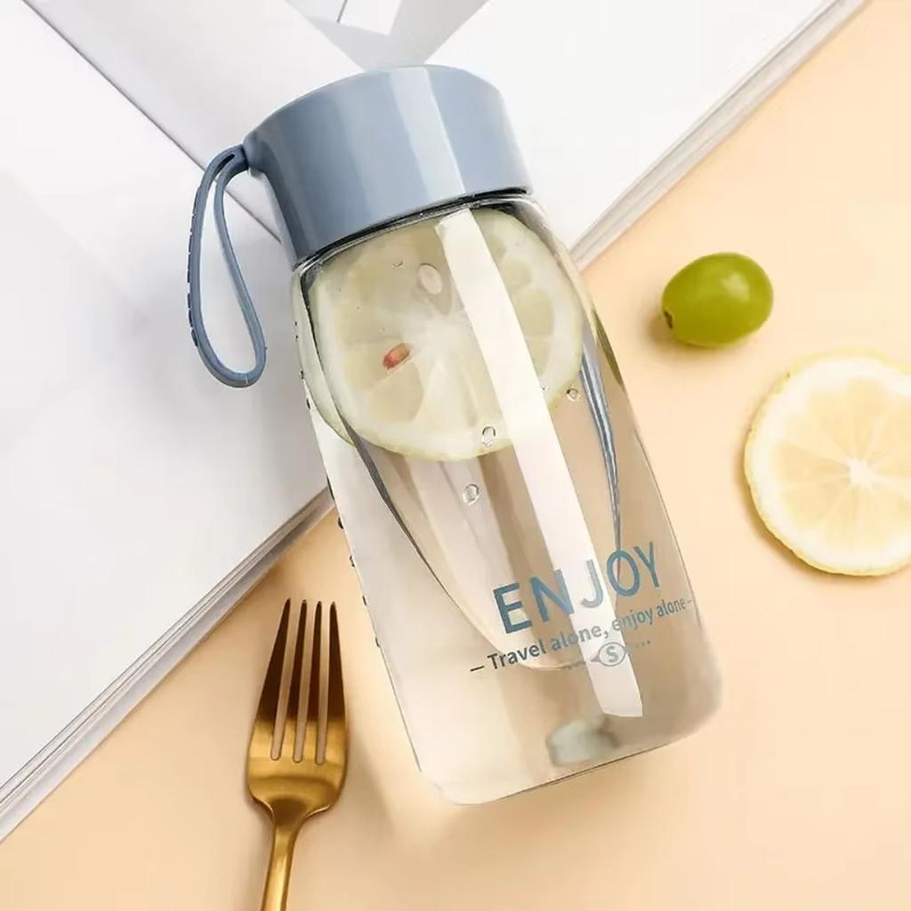 High Appearance Student Water Cup Summer Portable Plastic Cup Drop Resistant High Temperature Resistant Transparent Girls Cup