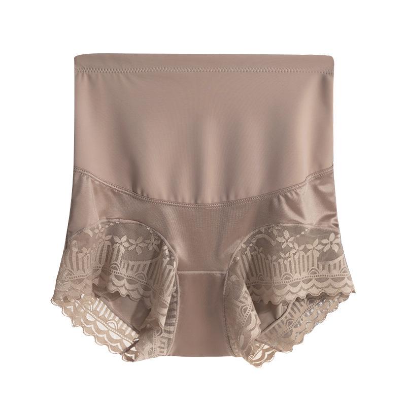 

Postpartum High-Waist Tummy-Control Lace Shaper Panties - Plus Size, Lightweight, Hip-Lifting Summer Style L (100-130 Jin) золотий/шампанського