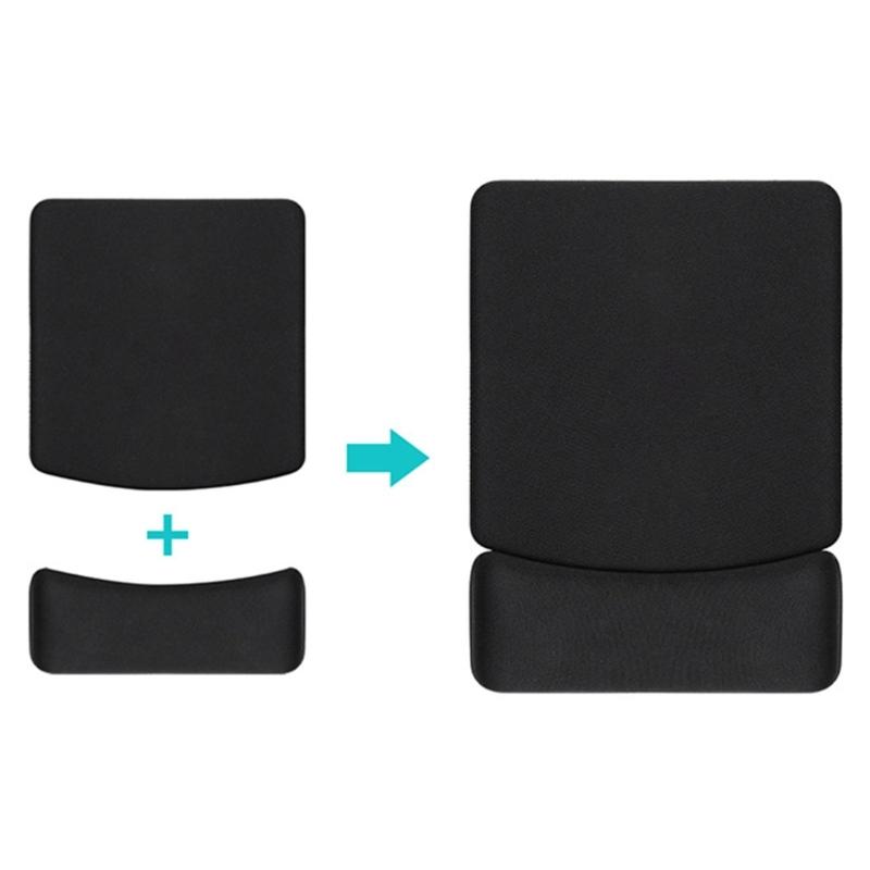 Flexible Split Design Silicone Wrist Rest Mousepad Skid Comfort Computer Accessory