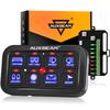 Auxbeam Switch Panel BA80 LED Touch Control Panel Electronic Relay Car Touch Switch Universal for and Caravans Warranty 8-Gang Auto-Dimming Box,
