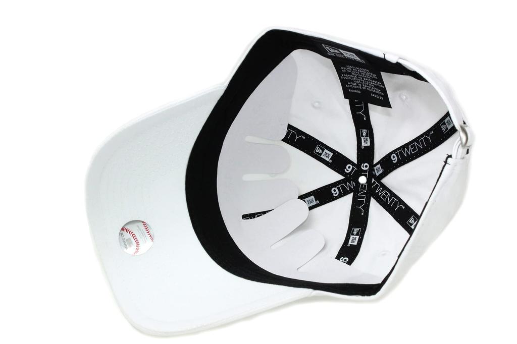 New Era Adjustable Fit Brim Cap, White, Free Size Cotton Twill Baseball Hat for Men and Women, Unisex