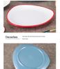 Melamine Porcelain Triangular Plate for Hot Pot & BBQ Restaurant Use