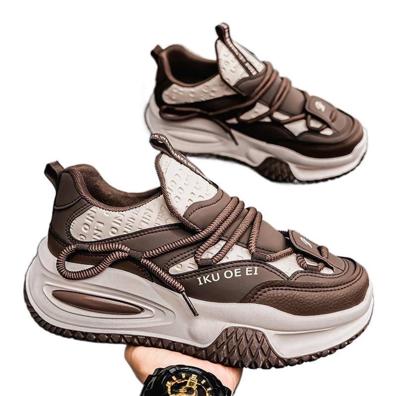 2025 New Men's Niche New Korean Version of Versatile Casual Sports Running Shoes Student Trend Retro Dad Shoes