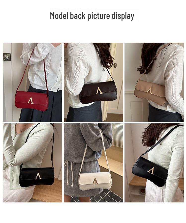 2026 French Retro Single Shoulder & Crossbody Bag – Women's Fashionable, Versatile Underarm Design