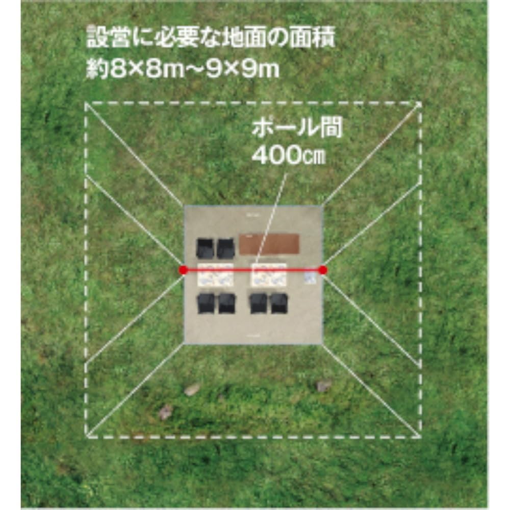 UNIFLAME REVO Square Tarp (Uniframe) 4×4 TC/TAN
