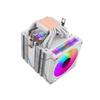 QiuzAim 6 Heat Pipe CPU Cooler Argb 90mm Fan White/Black Themed Radiator Twin Towers install LGA2011 x99 1200 115x 1700 AM4 AM5