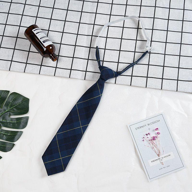 Childrens Adults Tie With Striped Linen Material For Casual School Wear