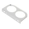 2 Hole Gauge Panel Gauge 2?116 Inch 52MM Universal Metal Car Meter Mount Instrument Panel Silver