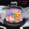 Valentines Day Gift for Girlfriend Eternal Rose LED Light Flower In Glass Cover Mothers Day Birthday Party Wedding Decoration