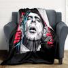 1pc Mr. Bean Flannel Throw Blanket HD Printed Lightweight Soft Warm All Season Blanket for Sofa, Bed, Travel, Camping Machine Washable