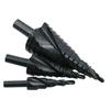 3Pc 4-32Mm Step Drill Bit Set Hss Spiral Cone