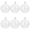 8 Pcs Decorative Hanging Ball DIY Christmas Tree Decorations Clear Ornaments Balls Electronic Delicate Decors Plastic