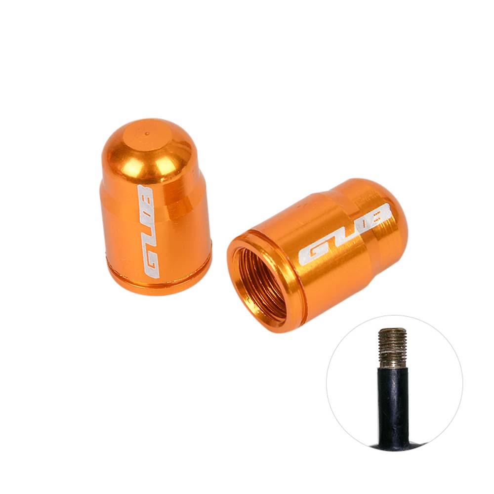 

Mouth Vacuum Tire Valve Protector Schrader/Presta Bicycle Tire Valve Cap Aluminum Bike Tire Caps Golden-for Schrade
