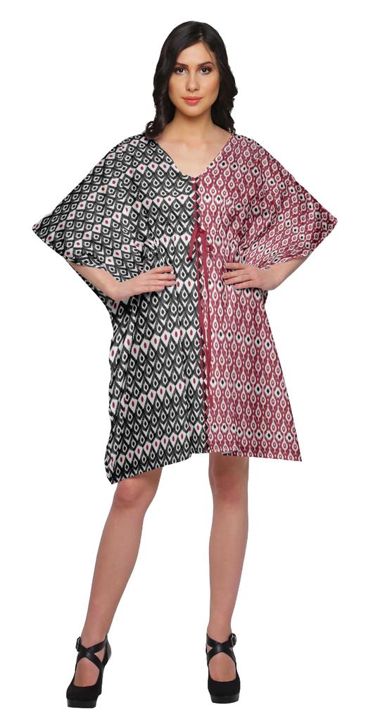 Moomaya Beach Kaftan Dresses For Women Printed Bikini Cover Up Shirt Boho
