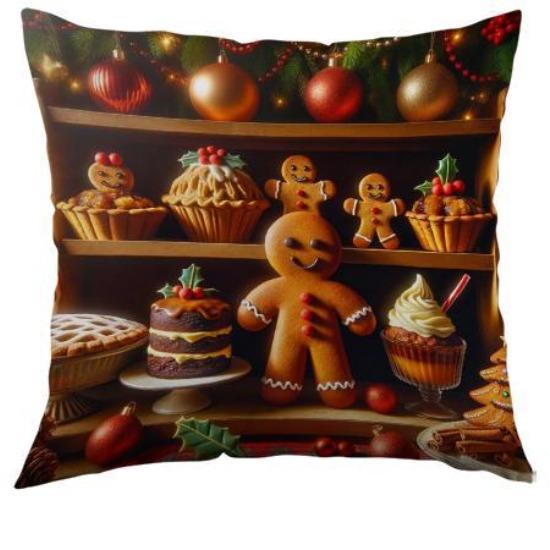 

Рождественская наволочка с принтом Полиэстер Декоративная подушка для дивана Новая наволочка с Санта-Клаусом 45*45cm