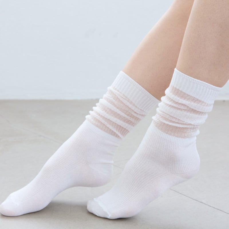 TSH Glitter See-Through Socks 5 Colors