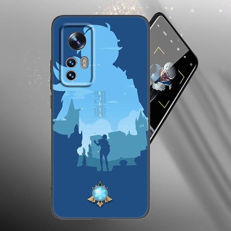 Game Genshin Impact Phone Case For Xiaomi Mi 10T 11i 11T Note 10 11 Lite NE F1 POCO F3 M3 X3 GT NFC M4 X4 Pro 5G Black Cover