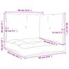 Pallet Cushions 3 Pcs Leaf Pattern Oxford Fabric