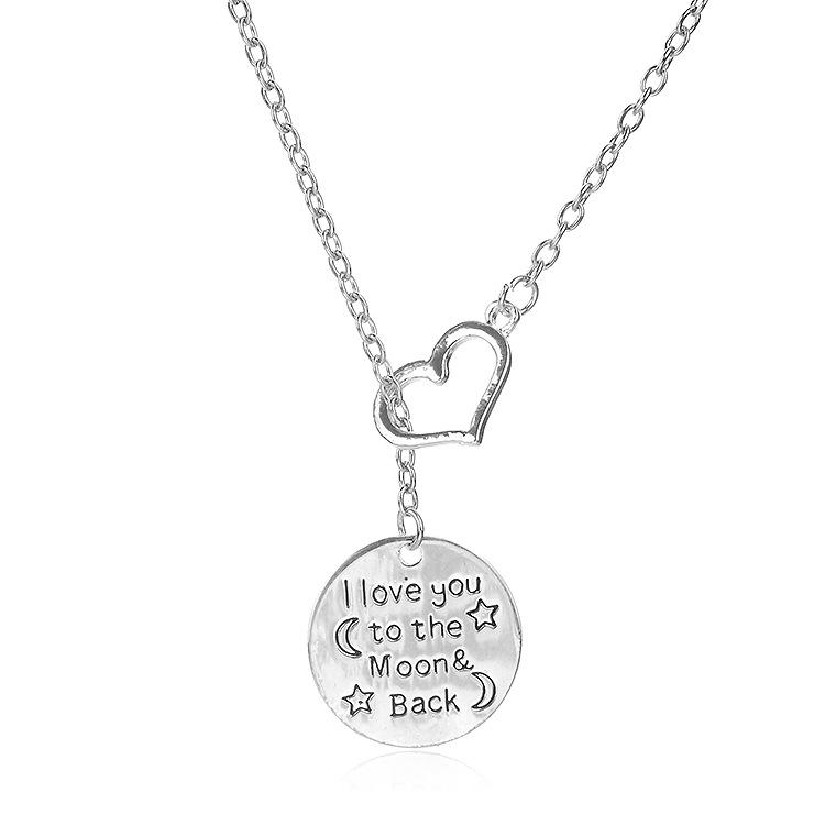 European  American Fashion Heart Pendant Necklace Small