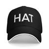 Self Aware Humorous Hat That Teaches You English White Text Baseball Cap Derby Hat Christmas Hat Unisexs Luxury Womens