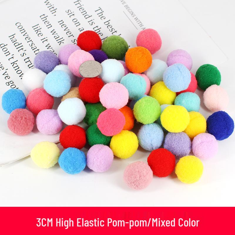 

Разноцветные высокоэластичные плюшевые помпоны и синельные палочки для поделок своими руками и проектов для детского сада
