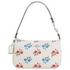 Nolita 19 Logo Floral Print Pebble Leather Tote Shoulder Bag Small Women Bags Silver Pink Multicolor CT999-SVCAH