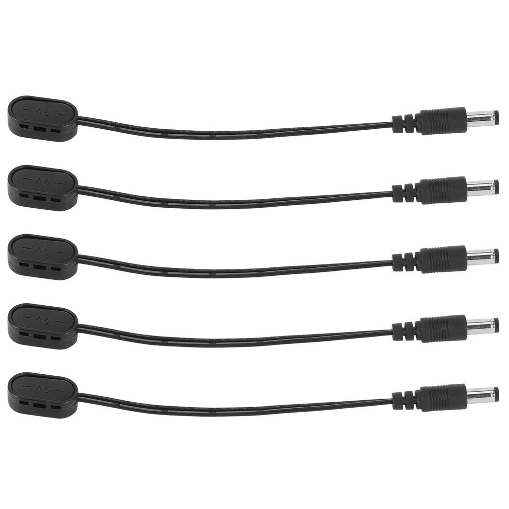 9V Battery Clip Converter Snap Connector Power Supply Adapter for Guitar Effect Pedal