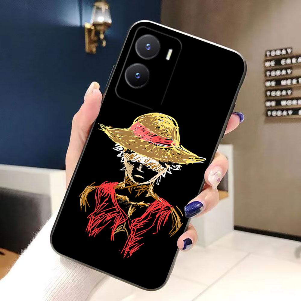 One Piece Luffy Logo Hat Phone Case For VIVO V60 V50 V40 LITE S1 V17 V20 SE V21 V23 V23E V25 V25E V27 V27E V29 V29E V30 Case