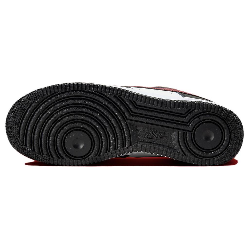 New Nike Air Force 1 Low '07 Black White Dark Team Red FZ4615-001