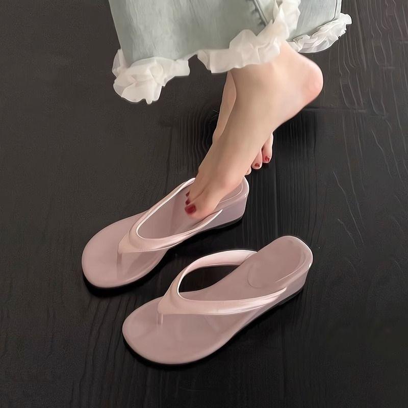 Fashion Tribe Niche Flip-flops Women Wear Leopard Print Thick-bottomed Cool Slippers Spring and Summer New Models