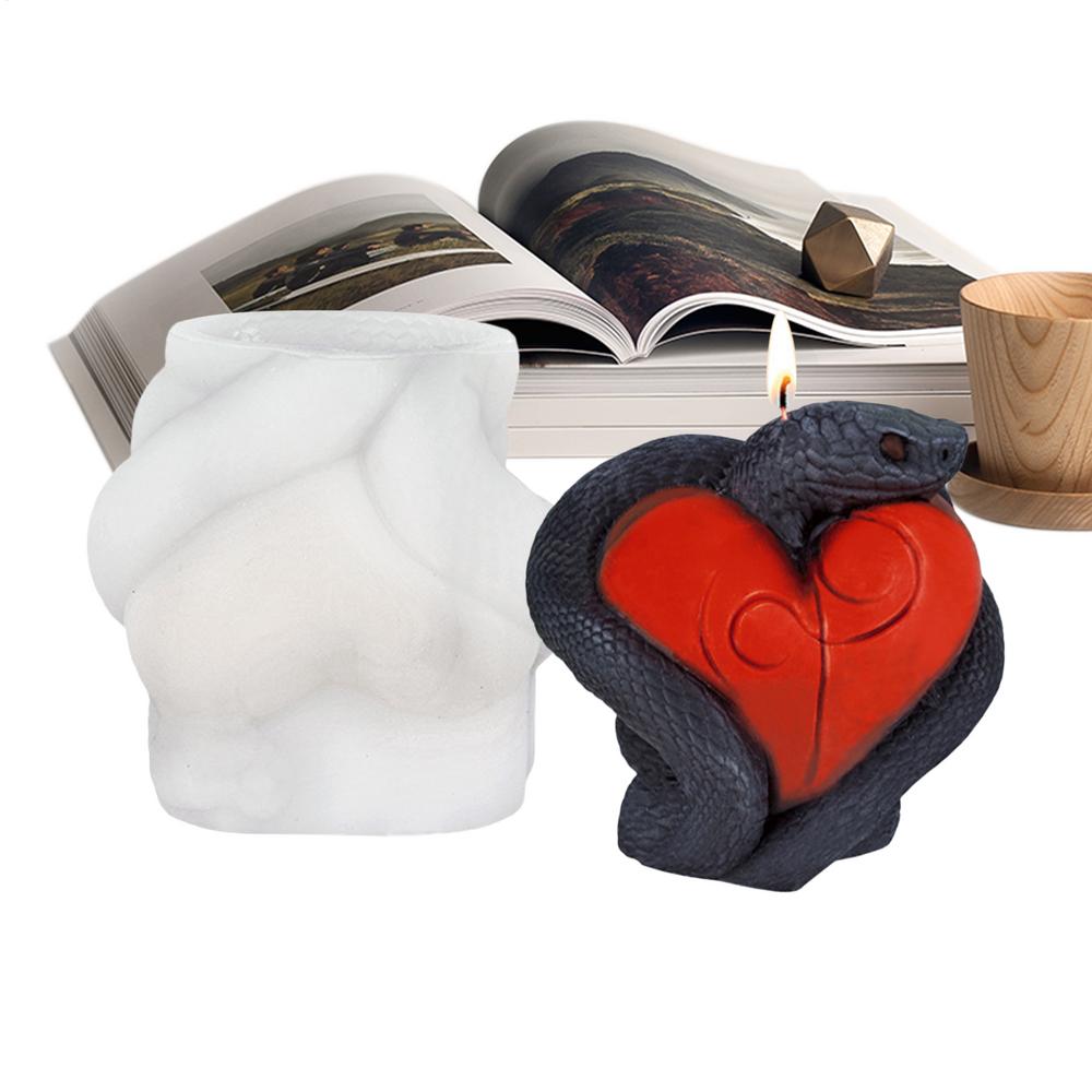 Candle Silicone Mold Festive Decorative Candle Mold Non Stick Soap Crafting Making Tool For Figurine Casting Art Projects Crafts