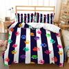 Boy/Girl Duvet Cover Set Home Textile Suit Gradient Cat Paw Print Bone Child Quilt Cover Bed Sets Animal Cat Comforter Cover New
