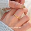 Cuiyan S925 Silver Korean-Style Braided Twisted Adjustable Ring for Women