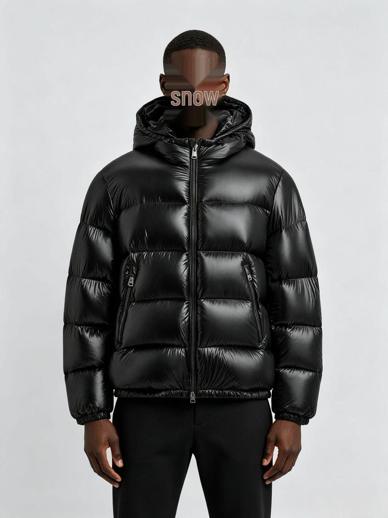 Men’s Winter Hooded Cotton Jacket: Warm Padded Coat for Casual Wear - European & American Style