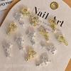 Gold & Silver Alloy Star Pendant Nail Art Accessory