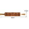 engraving rolling pin, rolling pin for dough with a pattern