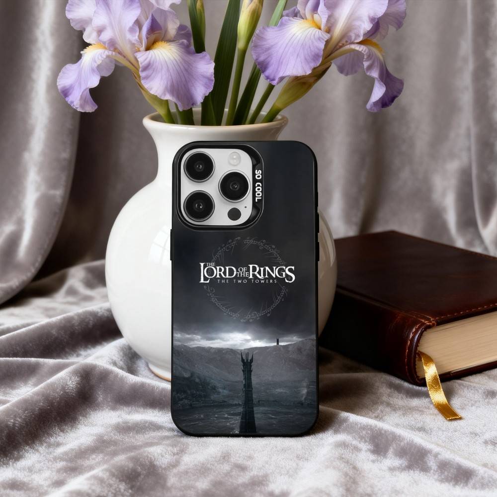 Movie T-The L-Lord-D R-Rings Phone Case For iPhone17,16,15,14,13,12,11 Plus,Pro Max Black Candy silver phone case