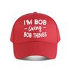 Im Bob Doing Bob Things Vintage Baseball Cap Baseball Cap Fashion Unisex Sunhat Womens Outdoor Sports Snapback Cap