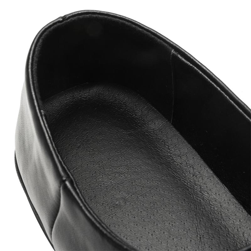 Vară Nouă Calitate Înaltă Stil Britanic Rochie de Zi cu Zi Mocasini din Piele Naturală Neagră Pentru Bărbați Casual Petrecere Pantofi Plați Slip-On