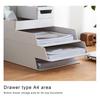 Office Storage Box Anti-crack High Capacity Pure Color Superimposed Solid Stackable Save Space Rectangle Stationery Desk Cabinet Home Supplies