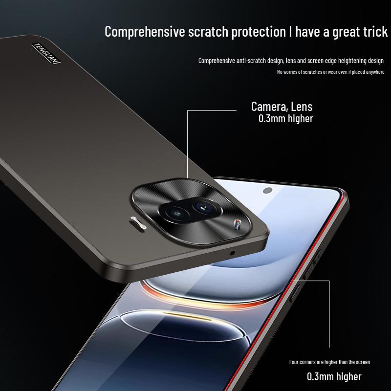 iQOO Z11 Turbo Matte Solid Color Anti-Drop Phone Case - Sleek Business Design for Men & Women